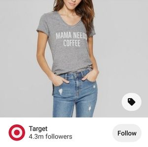 Grayson Threads "mama needs coffee" Tee - M